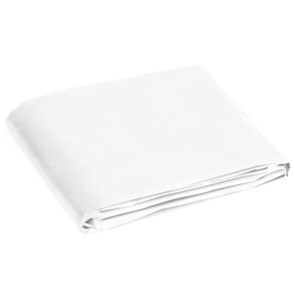 Tentas, baltos spalvos, 4x8m, 180g/m², HDPE