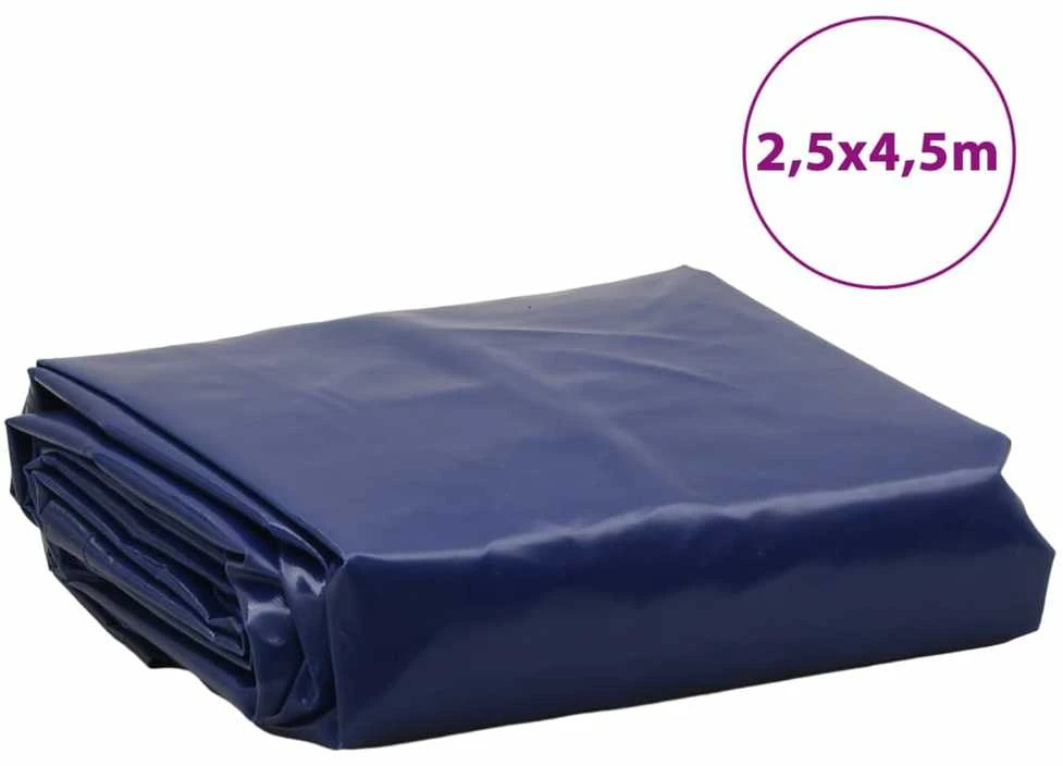 Tentas, mėlynos spalvos, 2,5x4,5m, 600g/m²