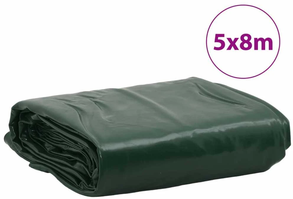 Tentas, žalios spalvos, 5x8m, 650g/m²
