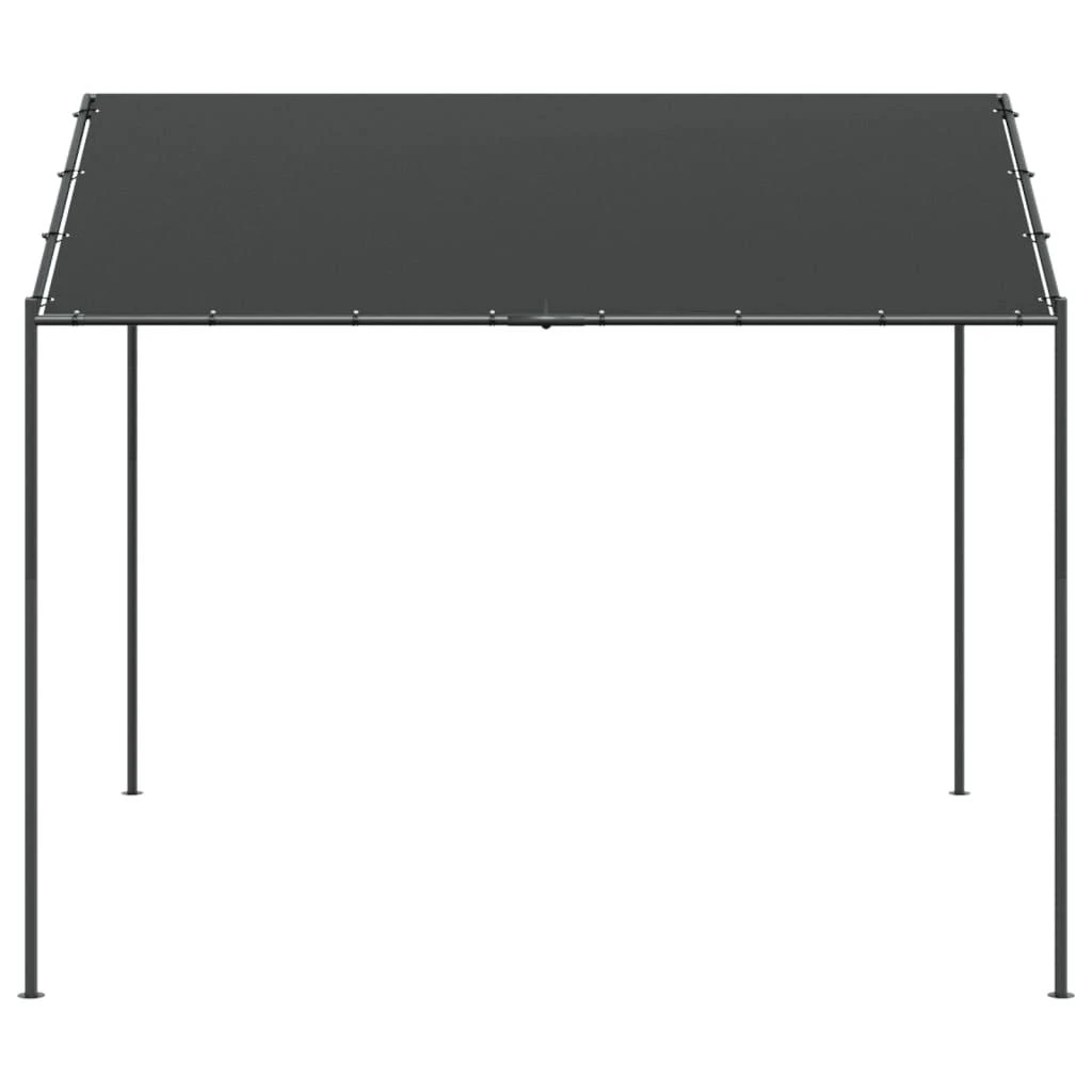 Tentinė palapinė, antracito spalvos, 3x3m, plienas ir audinys