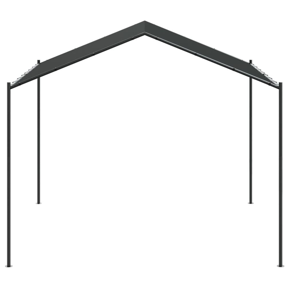 Tentinė palapinė, antracito spalvos, 4x4m, plienas ir audinys
