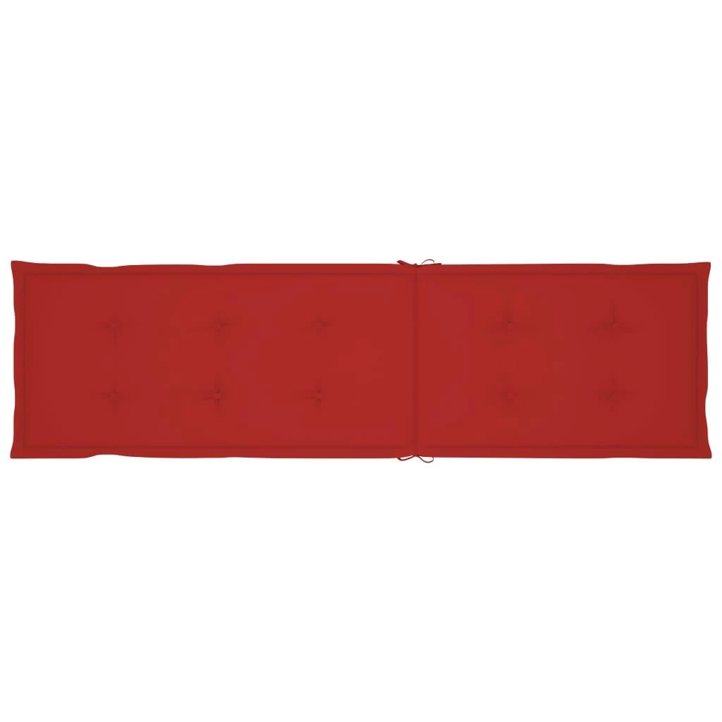 Terasos kėdės pagalvėlė, raudonos spalvos, (75+105)x50x4cm