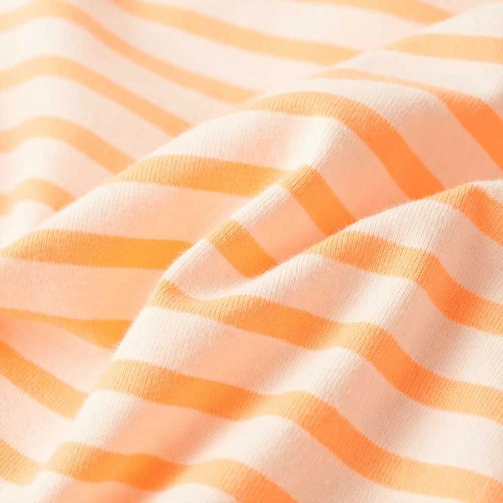 Tiesus vaikiškas sijonas su dryžiais, oranžinis, 128 dydžio