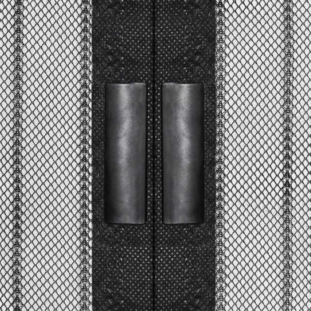 Tinkleliai nuo vabzdžių durims, 2vnt., juodi, 220x110cm