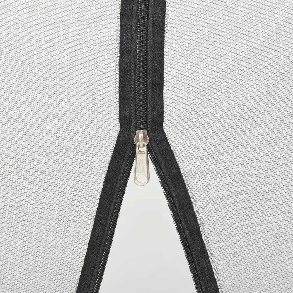 Uodų tinklelį pavėsinei Stačiakampio 220 mesh Juoda Poliesteris