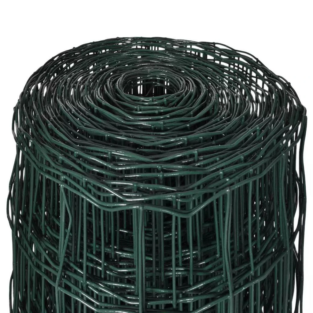 Euro tvoros komplektas, žalias, 25x1,2m, plienas
