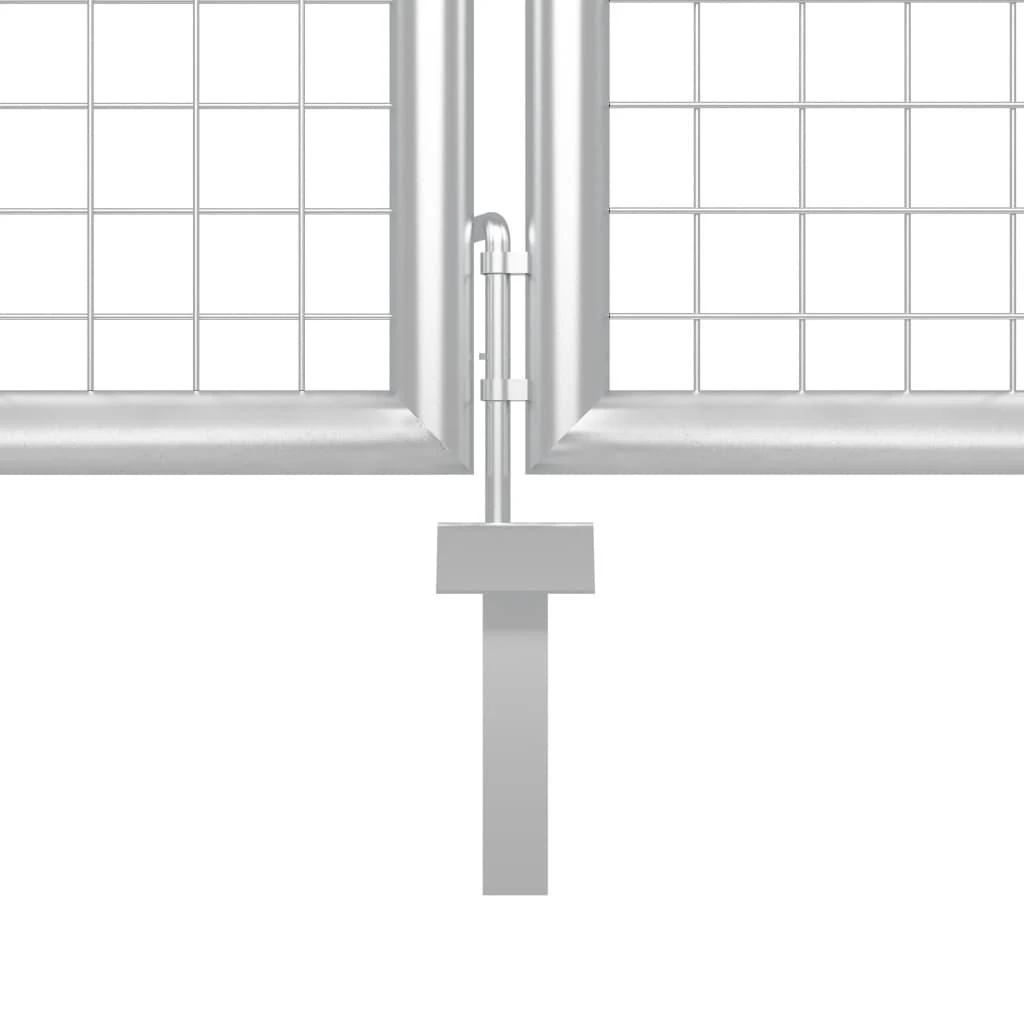 Tinkliniai sodo vartai, sidabrinės spalvos, 350x175cm, plienas