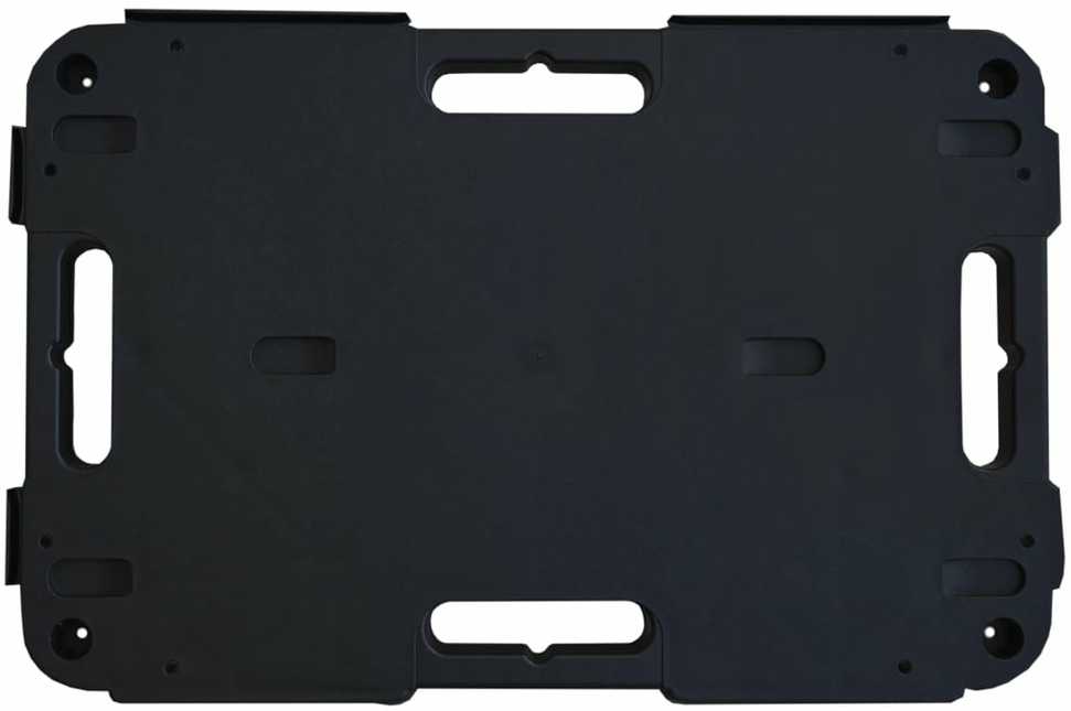 Transportavimo vežimėliai, 2vnt., juodi, 58x38x12cm, PP