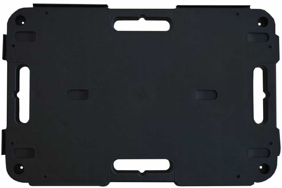 Transportavimo vežimėliai, 3vnt., juodi, 58x38x12cm, PP