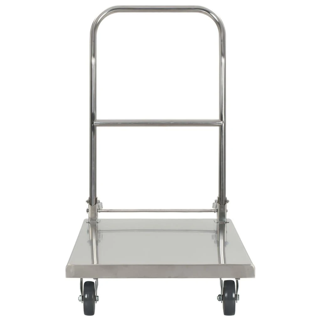 Transportavimo vežimėlis, sidabrinis, 82x53x86, nerūdijantis plienas