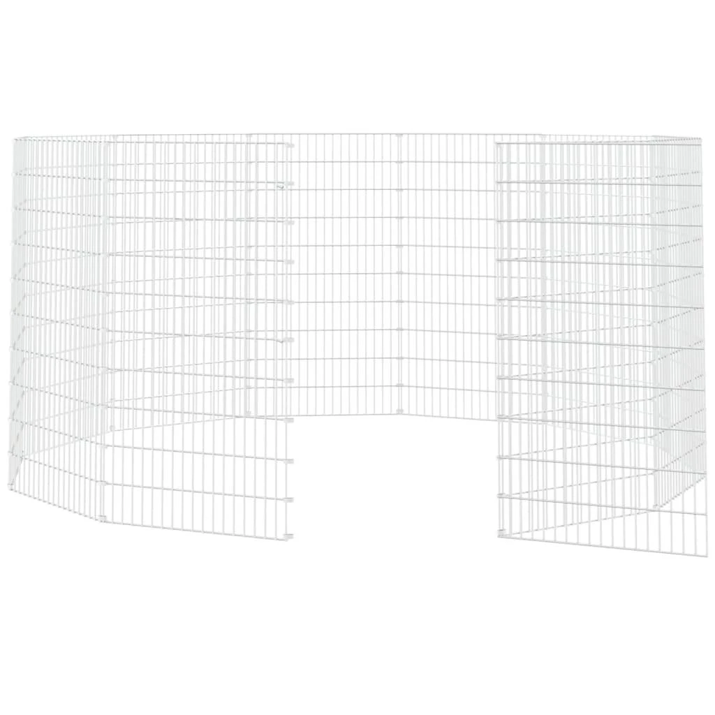 Aptvaras gyvūnams, 12 segmentų, 54x100cm, galvanizuota geležis