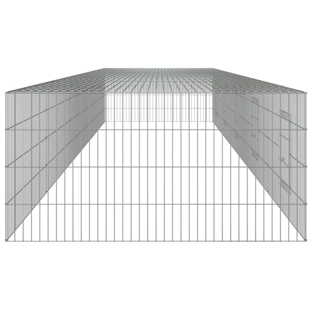 Triušių narvas, 5 segmentai, 541x109x54cm, galvanizuota geležis