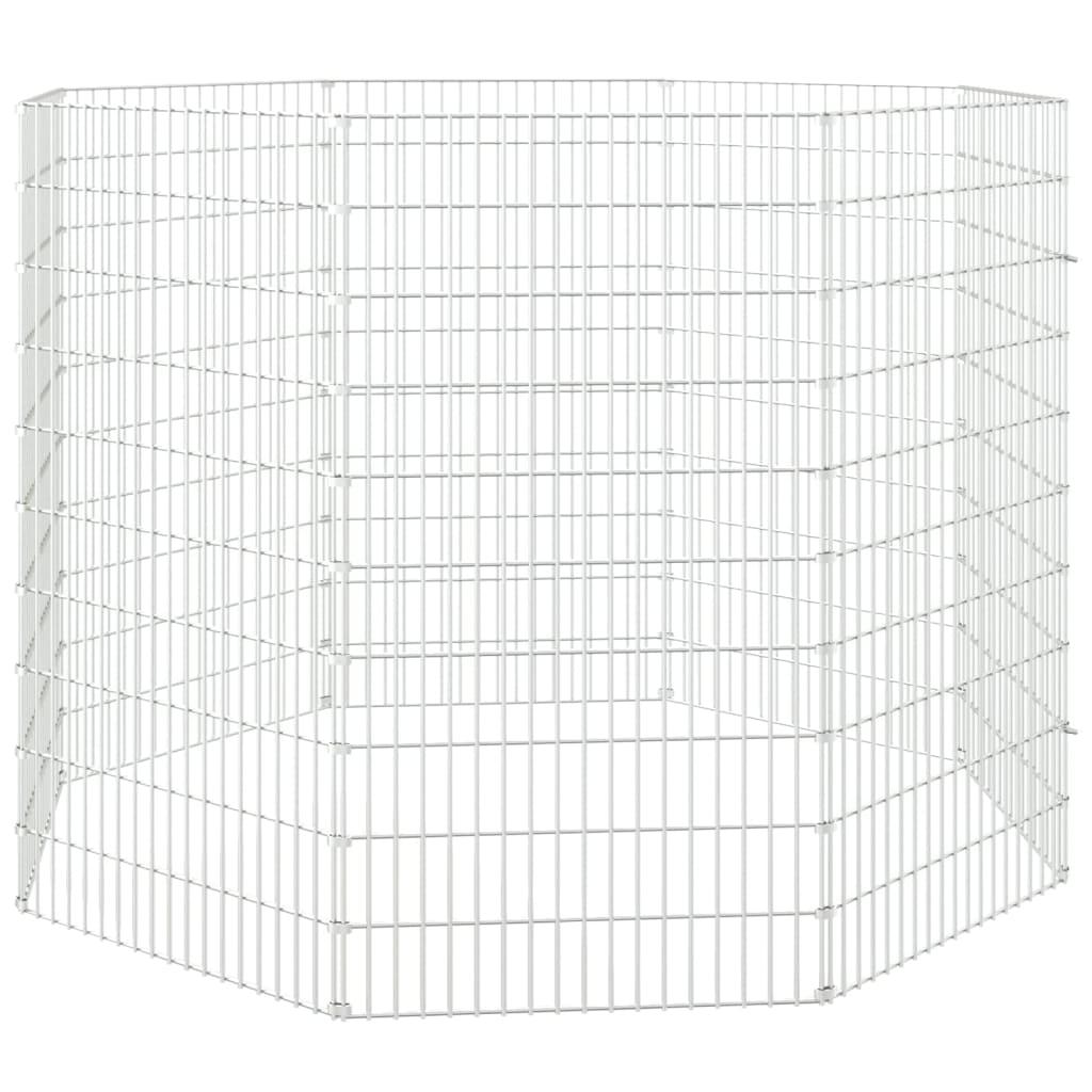 Aptvaras gyvūnams, 8 segmentai, 54x100cm, galvanizuota geležis