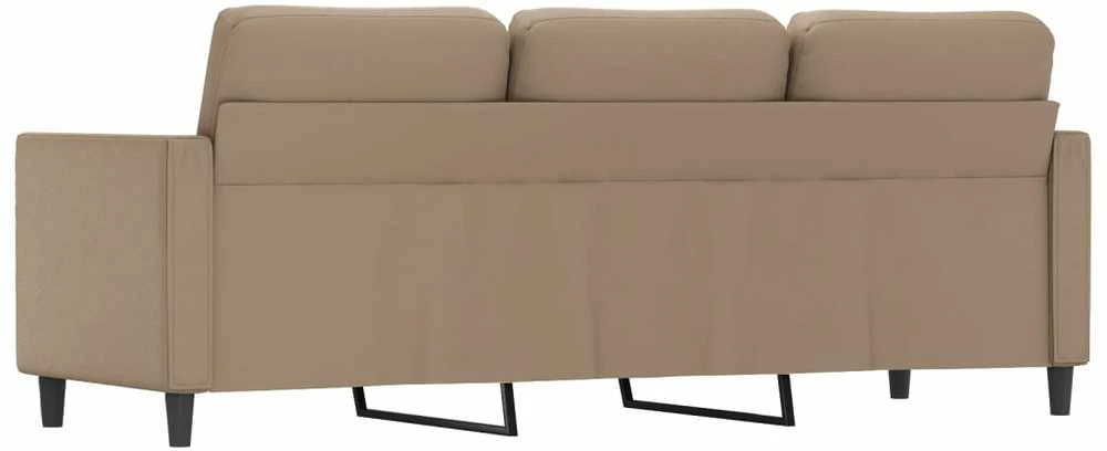 Trivietė sofa, kapučino spalvos, 180cm, dirbtinė oda