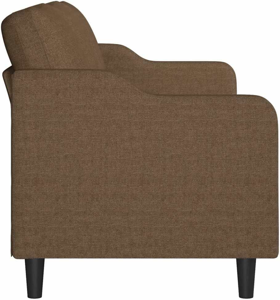 Trivietė sofa, rudos spalvos, 180cm, audinys