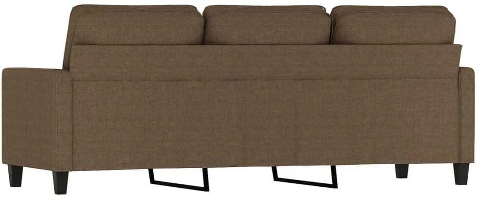 Trivietė sofa, rudos spalvos, 180cm, audinys