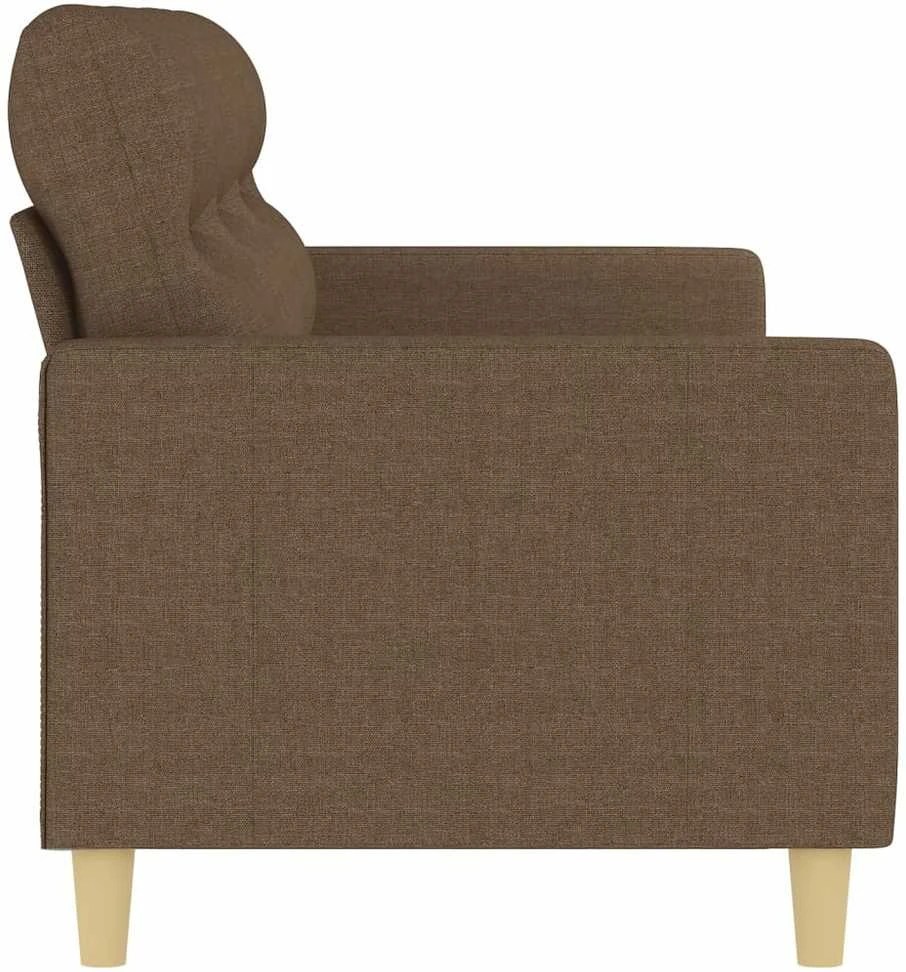 Trivietė sofa, rudos spalvos, 180cm, audinys