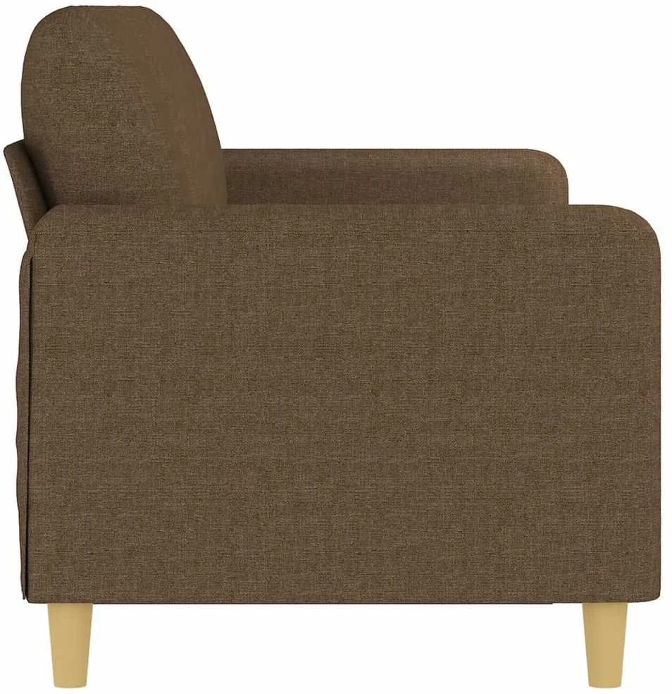 Trivietė sofa, rudos spalvos, 180cm, audinys