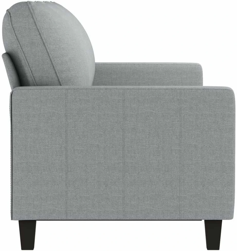 Trivietė sofa, šviesiai pilkos spalvos, 180cm, audinys