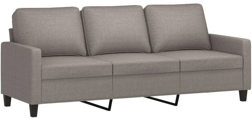 Trivietė sofa, taupe spalvos, 180cm, audinys