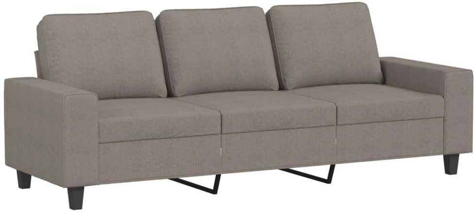 Trivietė sofa, taupe spalvos, 180cm, audinys