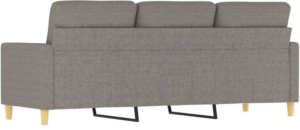 Trivietė sofa, taupe spalvos, 180cm, audinys
