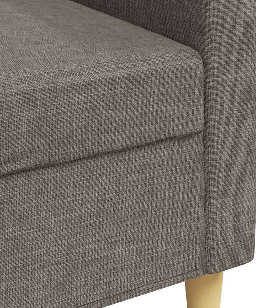 Trivietė sofa, taupe spalvos, 180cm, audinys