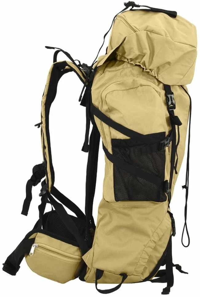 Turistinė kuprinė, chaki, 100L, oksfordo audinys