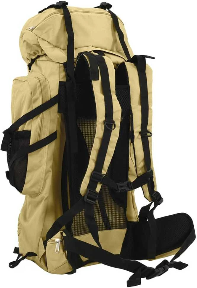 Turistinė kuprinė, chaki, 100L, oksfordo audinys