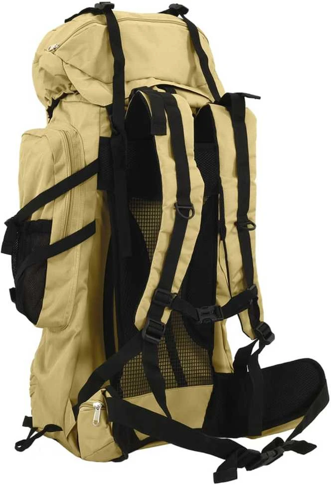 Turistinė kuprinė, chaki, 80L, oksfordo audinys