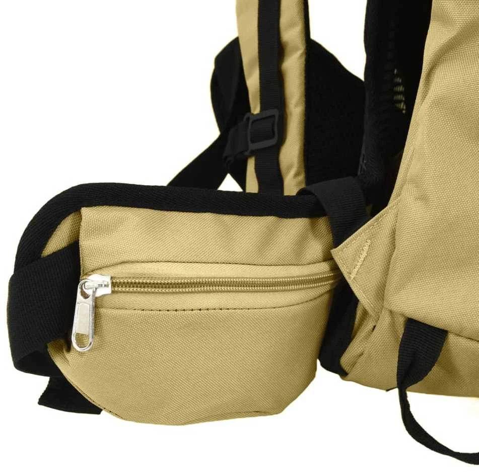 Turistinė kuprinė, chaki, 80L, oksfordo audinys