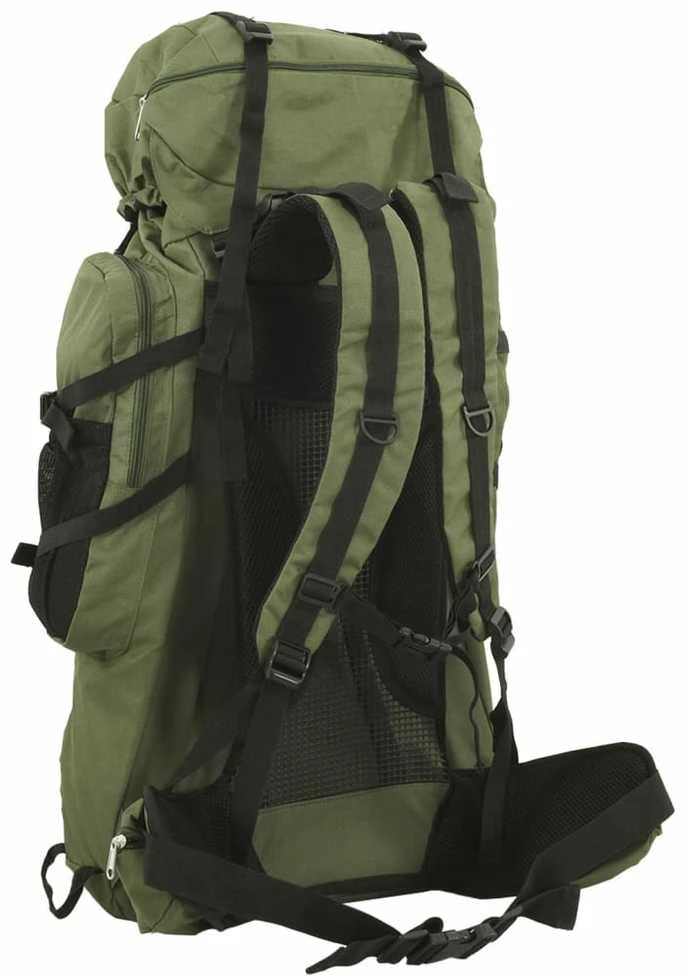Turistinė kuprinė, uniformnė žalia, 100L, oksfordo audinys