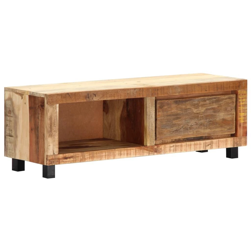 TV staliukas TV spintelė, 100x30x33cm, perdirbtos medienos masyvas