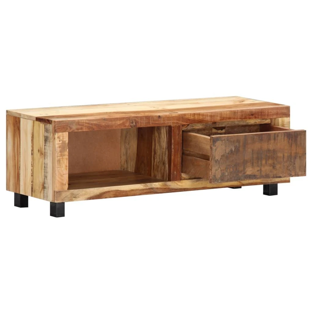TV staliukas TV spintelė, 100x30x33cm, perdirbtos medienos masyvas