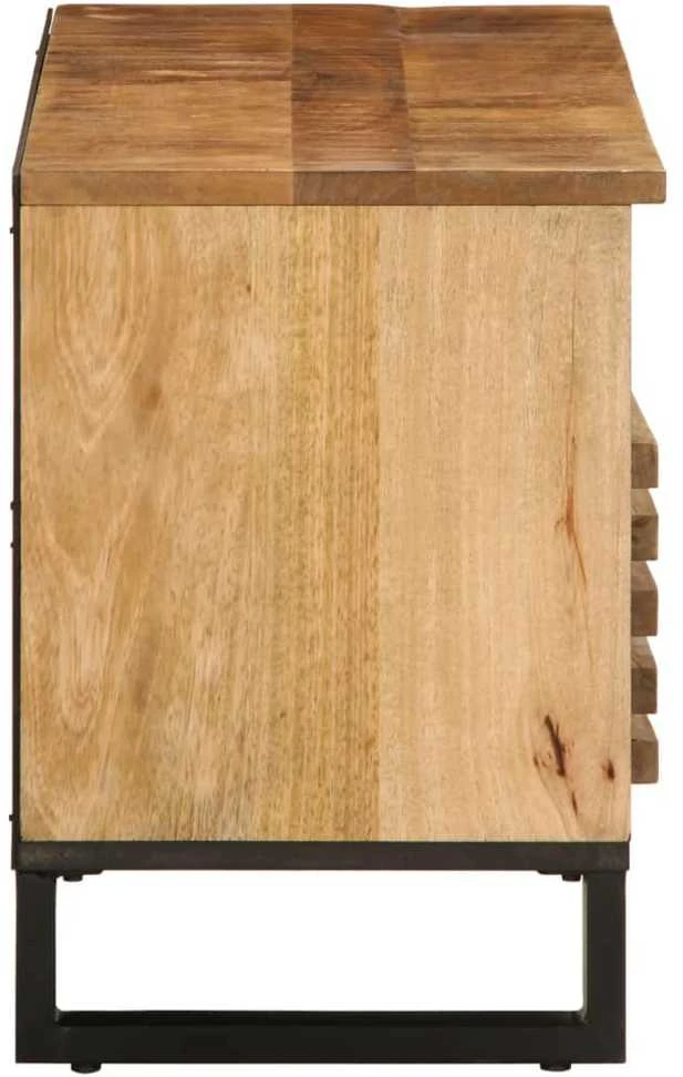 TV spintelė, 100x34x46cm, neapdorotos mango medienos masyvas