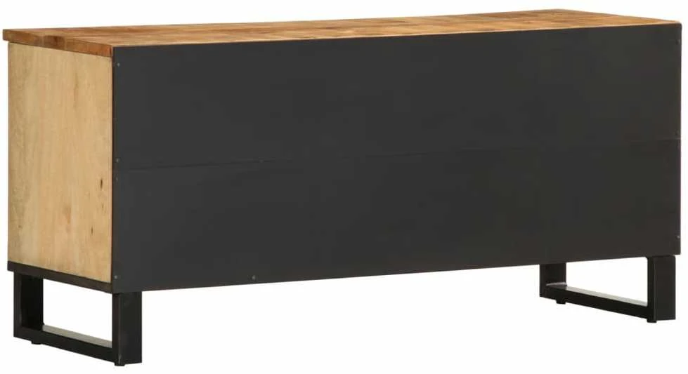 TV spintelė, 100x34x46cm, neapdorotos mango medienos masyvas