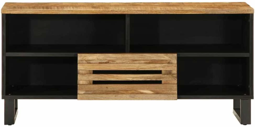 TV spintelė, 100x34x46cm, neapdorotos mango medienos masyvas