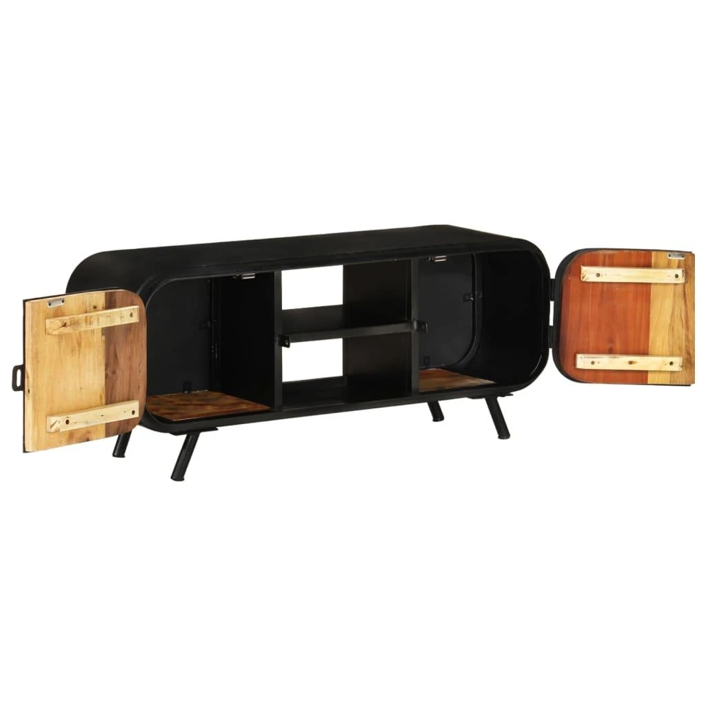 TV staliukas TV spintelė, 110x30x45cm, perdirbtos medienos masyvas