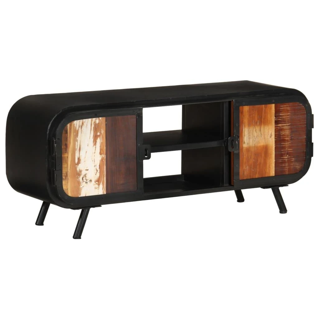 TV staliukas TV spintelė, 110x30x45cm, perdirbtos medienos masyvas