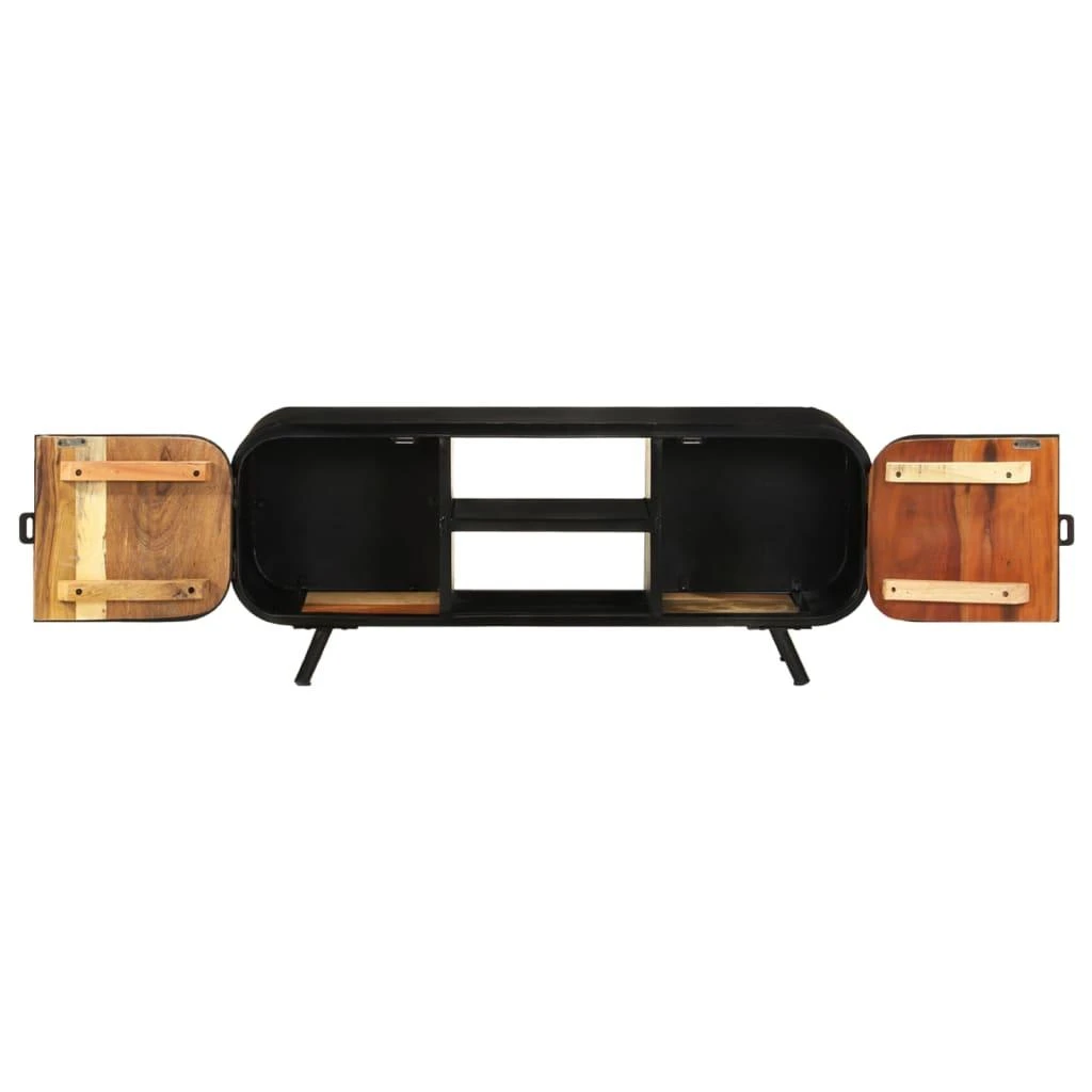 TV staliukas TV spintelė, 110x30x45cm, perdirbtos medienos masyvas