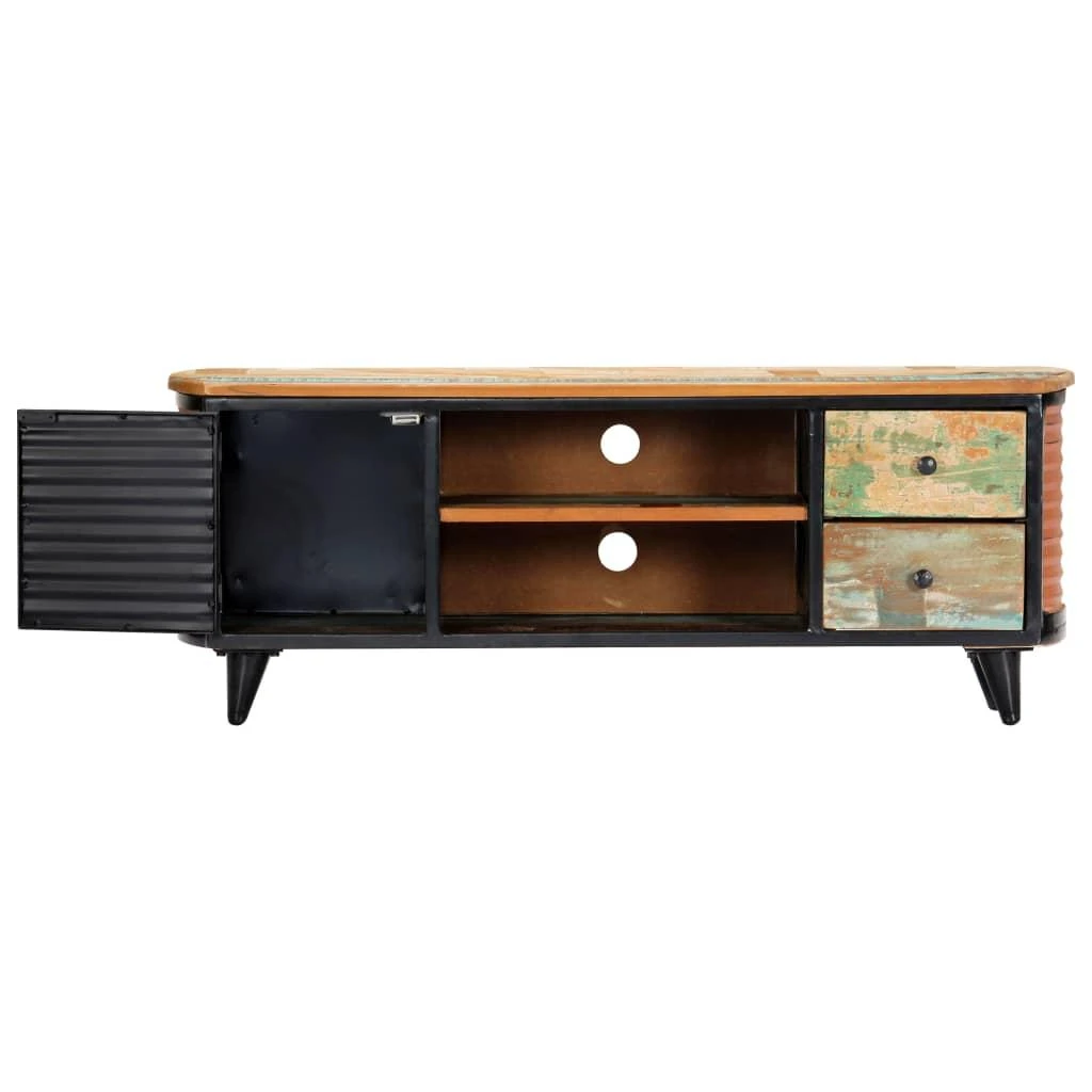 TV staliukas TV spintelė, 120x30x45cm, perdirbtos medienos masyvas