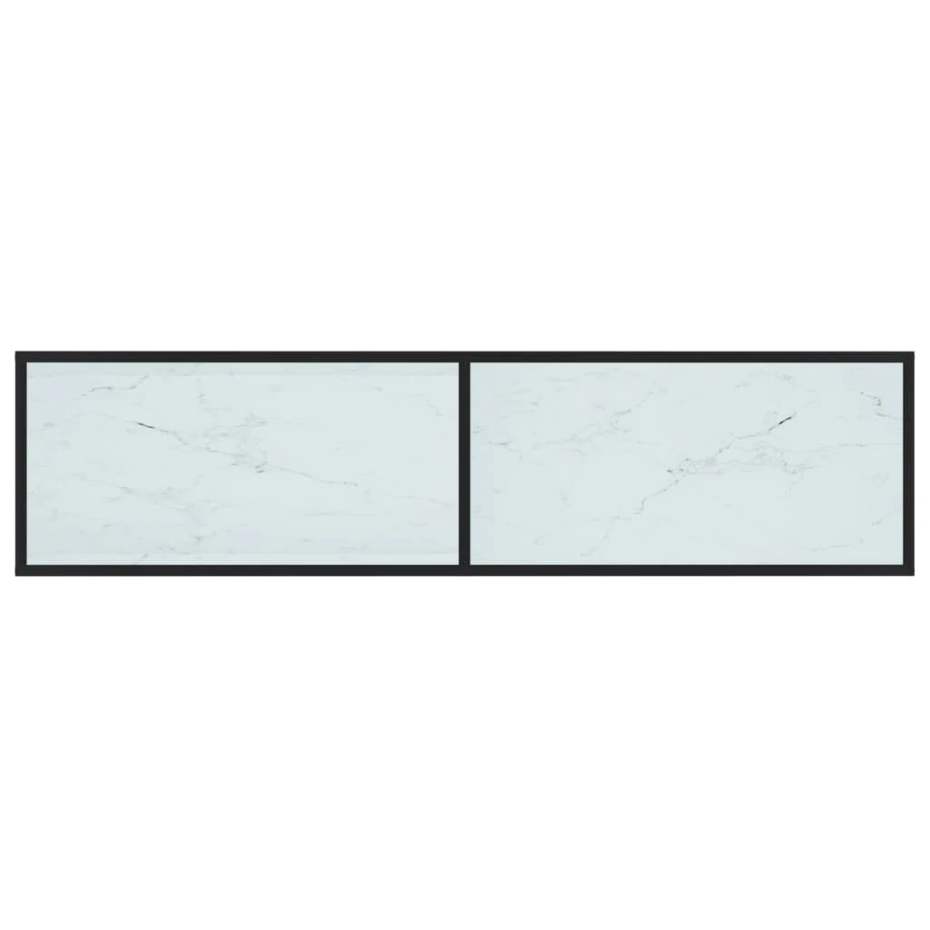 TV staliukas TV spintelė, balta marmuro, 160x40x40,5cm, grūdintas stiklas