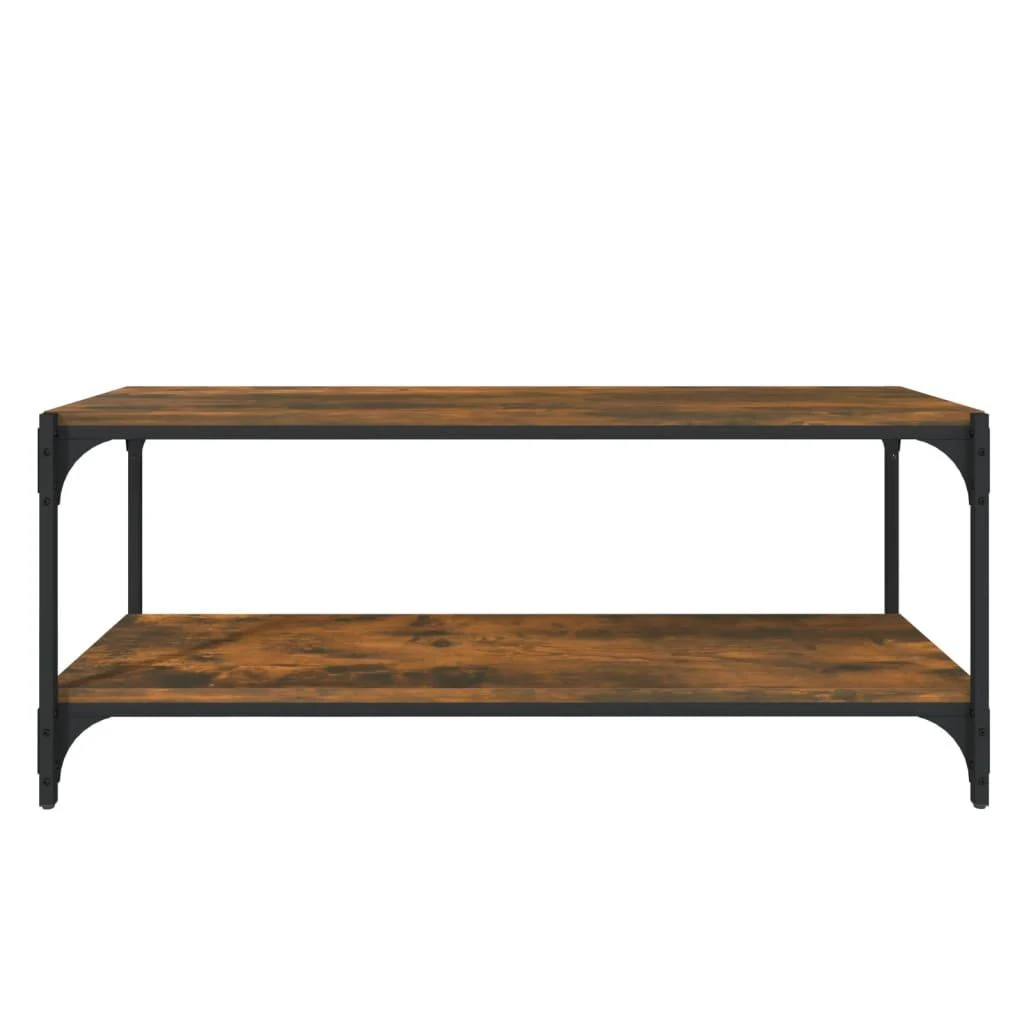 TV staliukas TV spintelė, dūminio ąžuolo, 100x33x41cm, mediena ir plienas