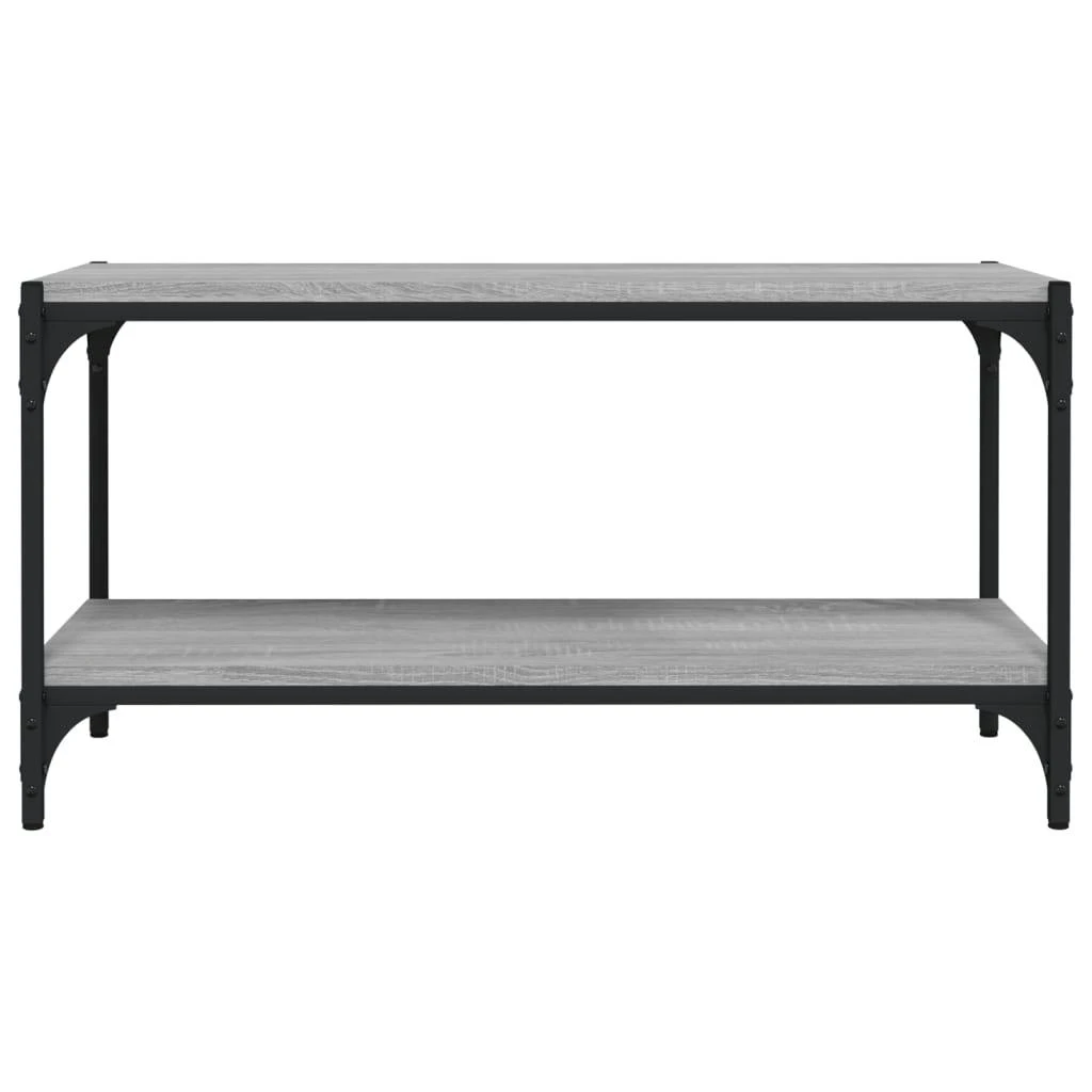 TV staliukas TV spintelė, pilka ąžuolo, 80x33x41cm, mediena ir plienas
