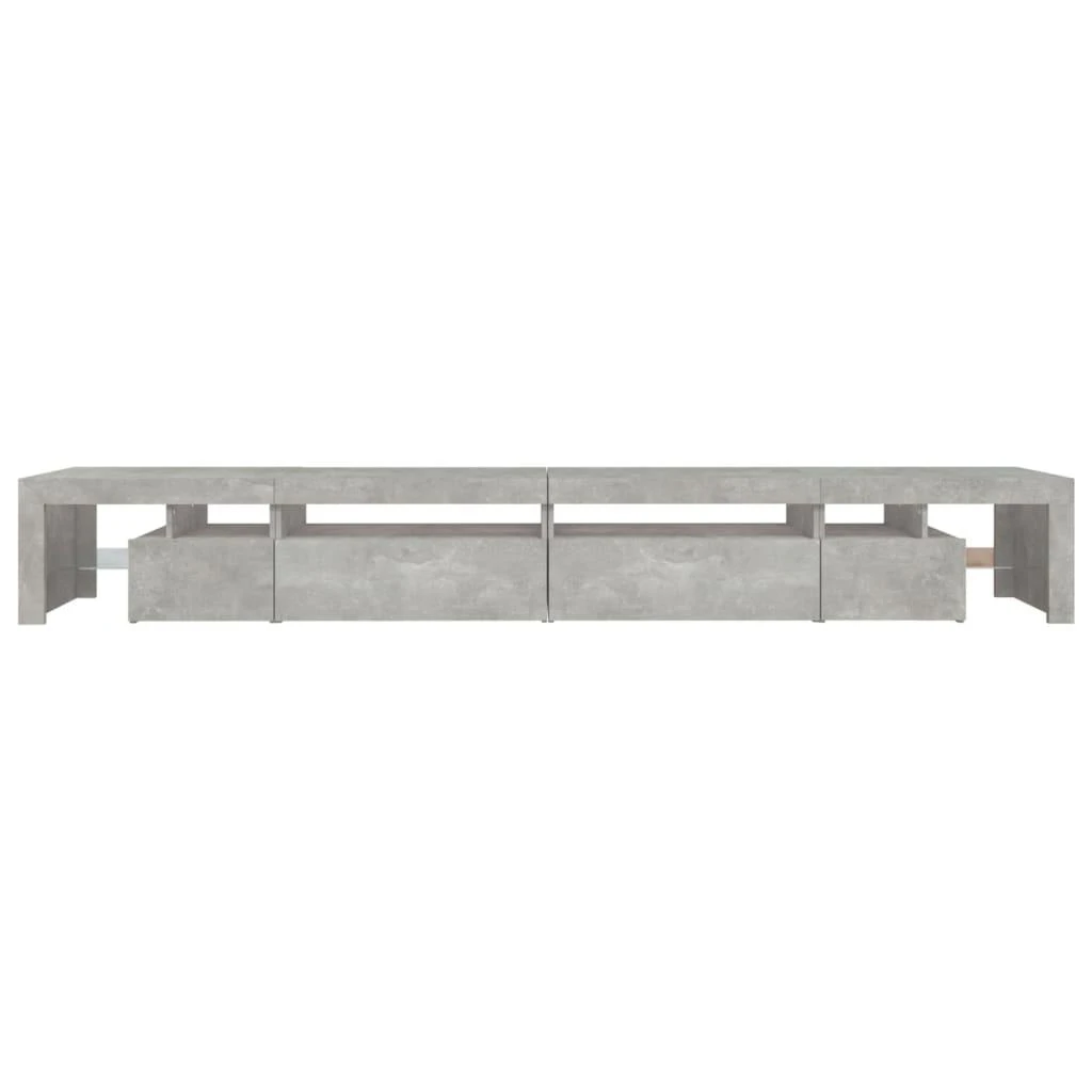 TV staliukas TV spintelė su LED apšvietimu, betono pilka, 290x36,5x40cm