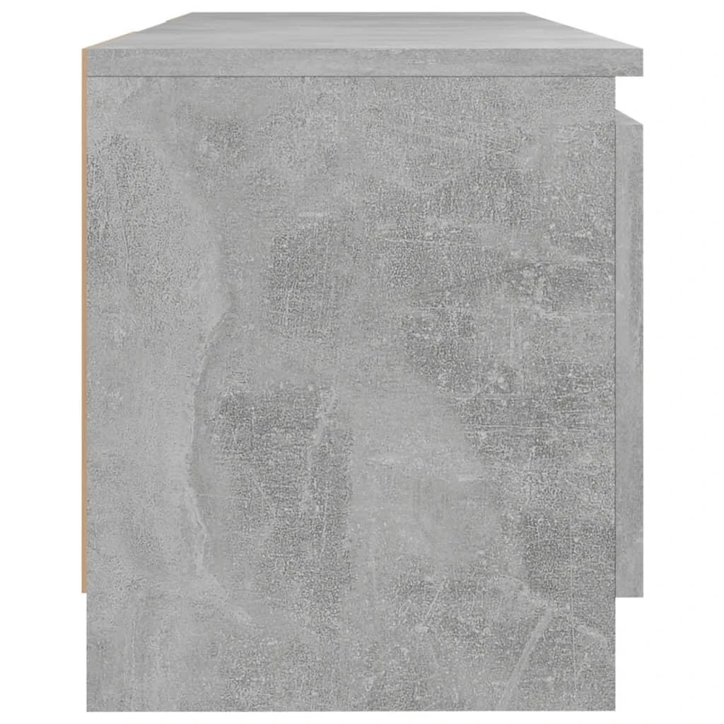 TV staliukas TV spintelė su LED apšvietimu, betono pilka, 120x30x35,5cm