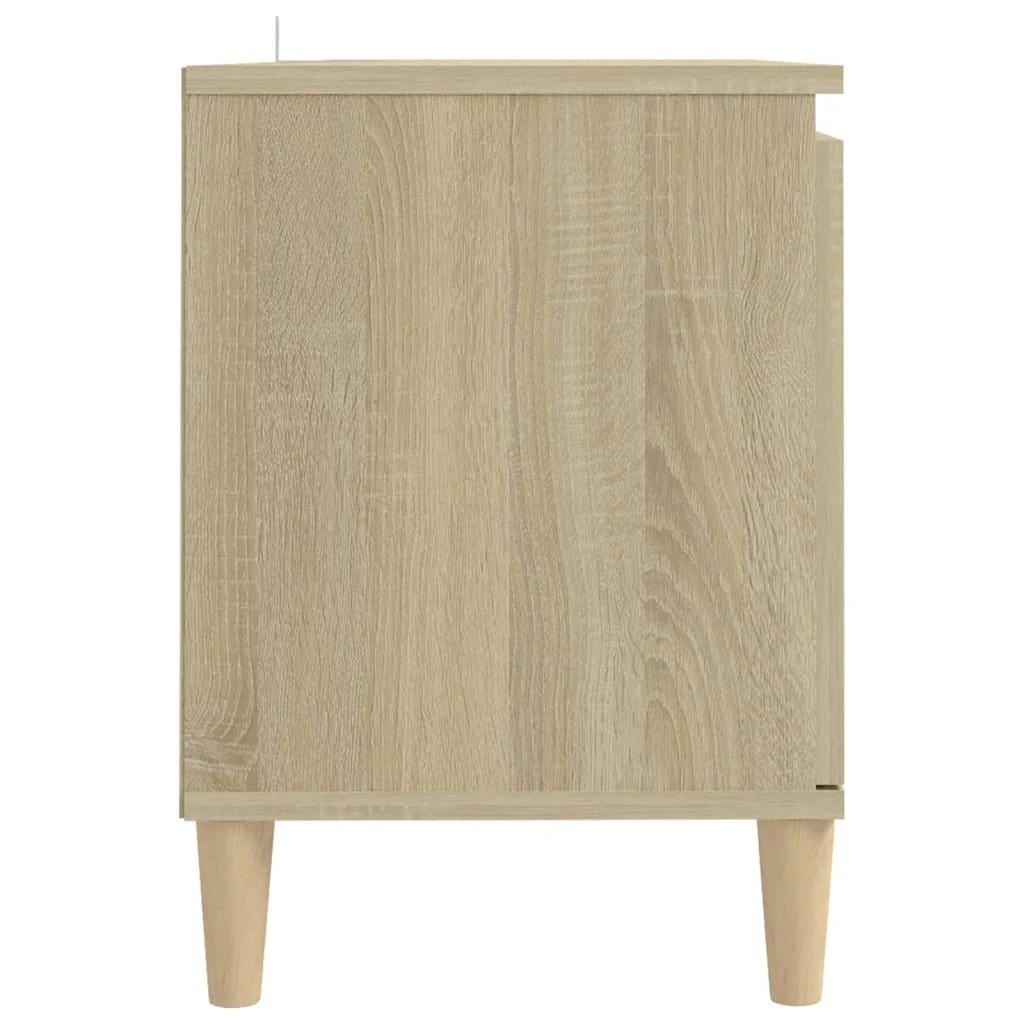 TV staliukas TV spintelė su medinėmis kojelėmis, ąžuolo, 103,5x35x50cm