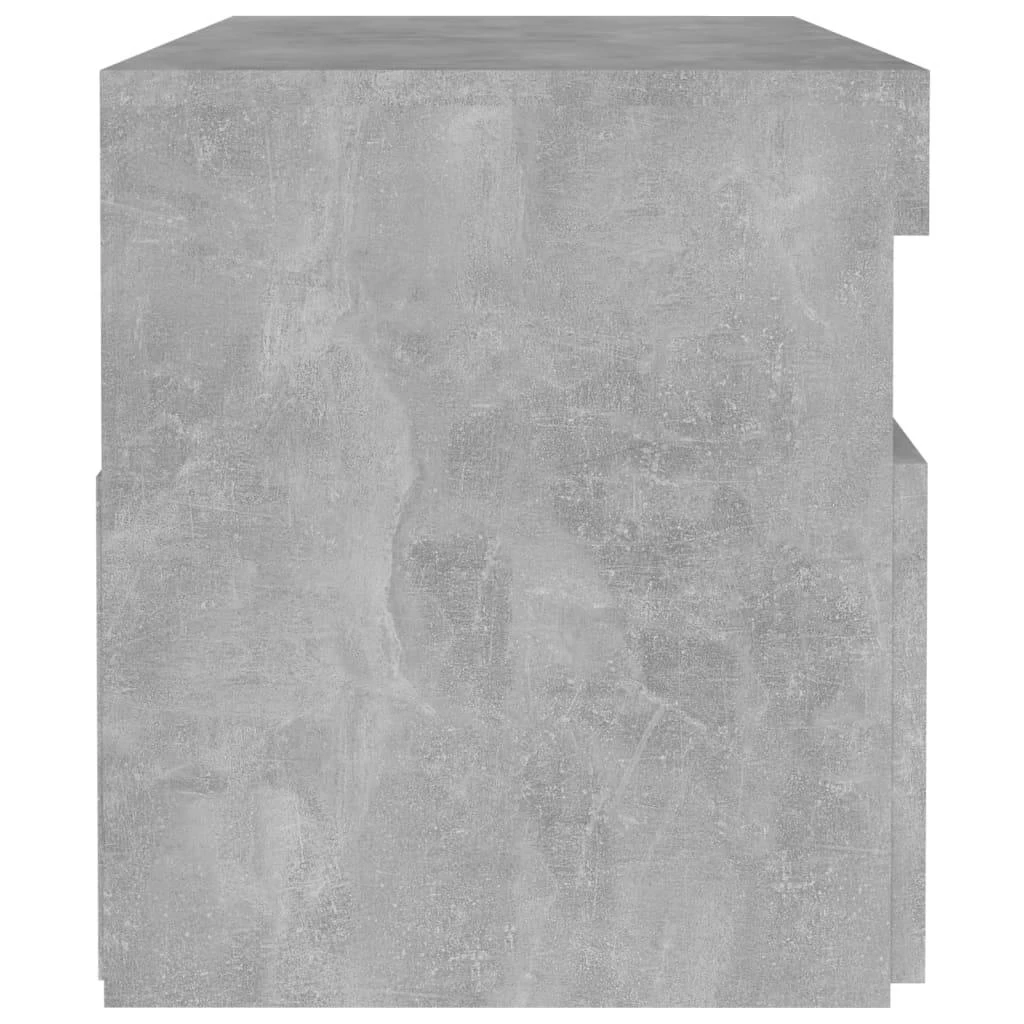 TV staliukas TV spintelės su LED apšvietimu, 2vnt., pilkos, 60x35x40cm