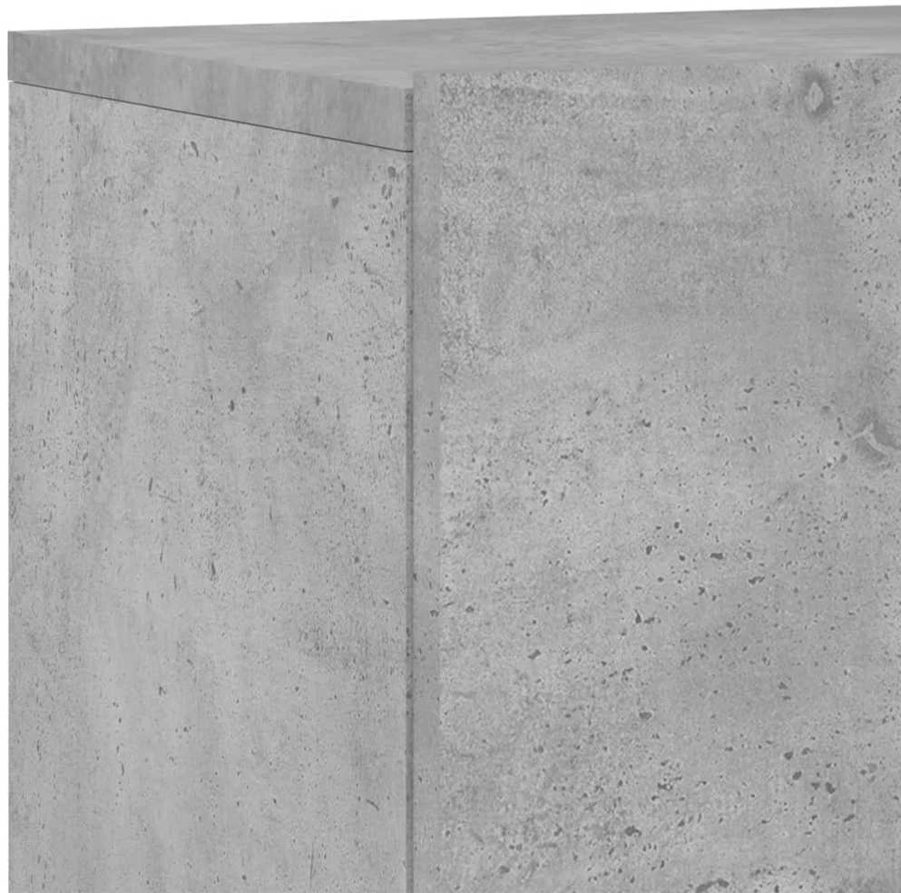 TV staliukas Prie sienos montuojamos TV spintelės, 2vnt., betono, 60x30x41cm