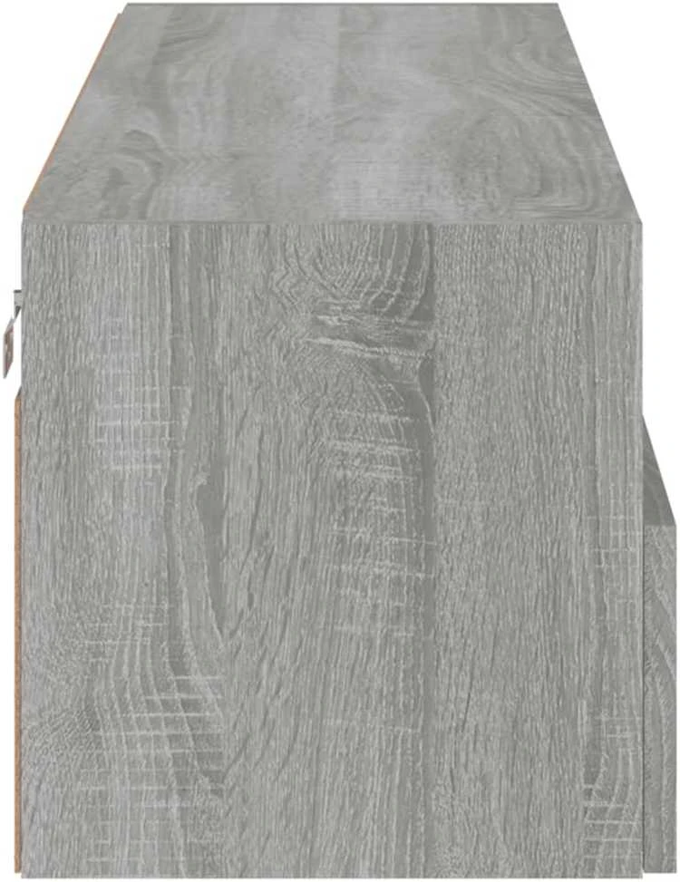 TV staliukas Sieninė TV spintelė, pilka ąžuolo, 100x30x30cm, mediena